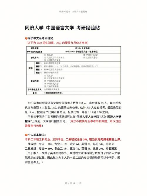 同济大学微电子考研指南